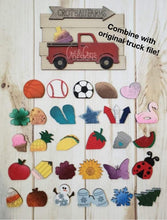 Load image into Gallery viewer, Extra Shapes for the Interchangeable Tiered Tray Truck File SVG, Glowforge Laser, LuckyHeartDesignsCo