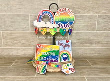 Load image into Gallery viewer, Rainbow Tiered Tray File SVG, Glowforge Tier Tray