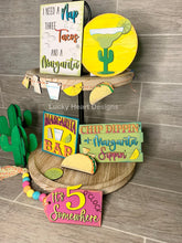 Load image into Gallery viewer, Margarita Tiered Tray File SVG, Glowforge Laser, Cinco De Mayo, Taco Tier Tray, LuckyHeratDesignsCo