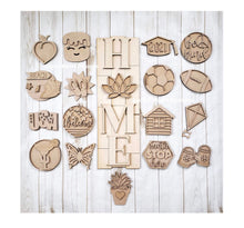 Load image into Gallery viewer, Interchangeable Shiplap Horizontal and Vertical Home Sign File SVG, Glowforge Laser, LuckyHeartDesignsCo