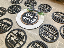 Load image into Gallery viewer, Simple Interchangeable Door Hanger File SVG, Glowforge Laser, LuckyHeartDesignsCo