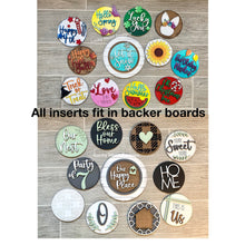 Load image into Gallery viewer, Patterned Backer Boards for Interchangeable Shiplap Inserts File SVG, Glowforge Laser, LuckyHeartDesignsCo