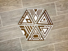 Load image into Gallery viewer, Triangle Geometric Wall Art File SVG, Glowforge Laser, LuckyHeartDesignsCo