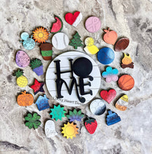 Load image into Gallery viewer, Small Interchangeable Home Sign For Tiered Trays File SVG, Glowforge Laser, LuckyHeartDesignsCo