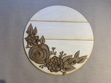Load image into Gallery viewer, Succulent Floral Round File SVG, Glowforge Laser, LuckyHeartDesignsCo