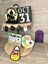 Load image into Gallery viewer, Halloween Tiered Tray File SVG, Glowforge Laser, LuckyHeartDesignsCo