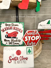 Load image into Gallery viewer, Santa Tiered Tray File SVG, Christmas Holiday Tier Tray, Glowforge Laser, LuckyHeartDesignsCo