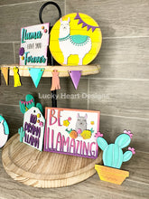 Load image into Gallery viewer, Llama Tiered Tray File SVG, Glowforge Laser, LuckyHeartDesignsCo