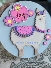 Load image into Gallery viewer, Baby Llama Milestone Sign File SVG, Glowforge Laser, Nursery, LuckyHeartDesignsCo
