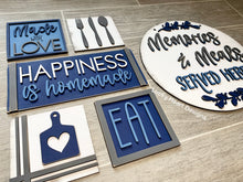 Load image into Gallery viewer, Kitchen Wall Collage File SVG, Glowforge Sign, LuckyHeartDesignsCo