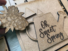 Load image into Gallery viewer, Spring Wall Collage File SVG, Glowforge Sign, LuckyHeartDesignsCo
