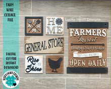 Load image into Gallery viewer, Farm Wall Collage File SVG, Sign Glowforge Laser, LuckyHeartDesignsCo