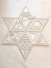 Load image into Gallery viewer, Decorative Diamond Wall Art File SVG, Geometric Modern, Glowforge Laser, LuckyHeartDesignsCo