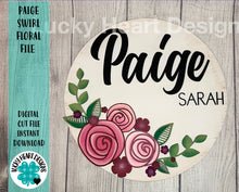 Load image into Gallery viewer, Paige Swirl Floral file, SVG FILE, glowforge flowers