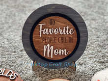 Load image into Gallery viewer, Interchangeable Mother's Day Shiplap Round Sign File SVG, Mom Glowforge Laser, LuckyHeartDesignsCo