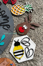 Load image into Gallery viewer, Interchangeable Welcome To Our Home Round File SVG, Glowforge Laser, LuckyHeartDesignsCo