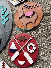 Load image into Gallery viewer, Interchangeable Welcome To Our Home Round File SVG, Glowforge Laser, LuckyHeartDesignsCo