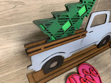 Load image into Gallery viewer, Standing Interchangeable Truck File SVG, Glowforge Home Sing, LuckyHeartDesignsCo