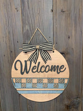 Load image into Gallery viewer, Patterned Door Hanger Bundle File SVG, Glowforge Sign, LuckyHeartDesignsCo