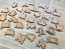 Load image into Gallery viewer, More Extra Shapes for the Tiered Tray Gnome Interchangeable File SVG, Glowforge, LuckyHeartDesignsCo