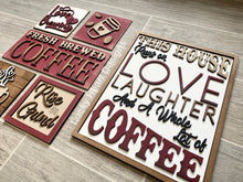 Load image into Gallery viewer, Coffee Wall Collage File SVG, Sign Glowforge Laser, LuckyHeartDesignsCo