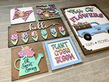 Load image into Gallery viewer, Spring Wall Collage File SVG, Glowforge Sign, LuckyHeartDesignsCo
