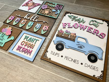 Load image into Gallery viewer, Spring Wall Collage File SVG, Glowforge Sign, LuckyHeartDesignsCo