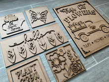 Load image into Gallery viewer, Spring Wall Collage File SVG, Glowforge Sign, LuckyHeartDesignsCo