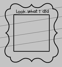 Load image into Gallery viewer, Look What I Did Artwork Frame File, Masterpiece Glowforge, LuckyHeartDesignsCo
