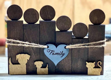 Load image into Gallery viewer, Family Block Figures for Tiered Trays file SVG, Glowforge