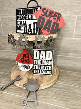 Load image into Gallery viewer, Dad Tiered Tray File SVG, Father's Day Glowforge, LuckyHeartDesignsCo