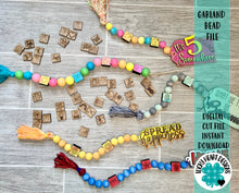 Load image into Gallery viewer, Garland Beads File SVG, Tiered Tray Tassel, Glowforge, LuckyHeartDesignsCo