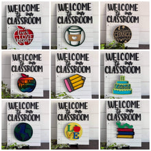 Load image into Gallery viewer, Interchangeable School Sign, SVG FILE glowforge door hanger