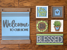 Load image into Gallery viewer, Home Wall Collage File SVG, Glowforge Sign, LuckyHeartDesignsCo