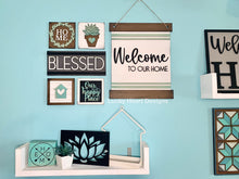 Load image into Gallery viewer, Home Wall Collage File SVG, Glowforge Sign, LuckyHeartDesignsCo