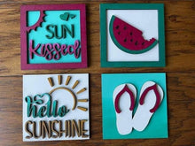 Load image into Gallery viewer, Summer Wall Collage File SVG, Glowforge Sign, LuckyHeartDesignsCo