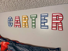 Load image into Gallery viewer, Stripe Alphabet File SVG, Glowforge Letters