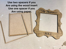 Load image into Gallery viewer, Look What I Did Artwork Frame File, Masterpiece Glowforge, LuckyHeartDesignsCo