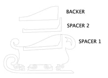 Load image into Gallery viewer, Sleigh Interchangeable Christmas Countdown File SVG, Glowforge Holiday Decor, LuckyHeartDesignsCo