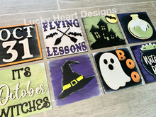 Load image into Gallery viewer, Halloween Leaning Ladder File SVG, Glowforge Tiered Tray, LuckyHeartDesignsCo