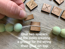 Load image into Gallery viewer, Garland Beads File SVG, Tiered Tray Tassel, Glowforge, LuckyHeartDesignsCo