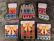 Load image into Gallery viewer, Standing Christmas File SVG, Glowforge Holiday Decor, LuckyHeartDesignsCo