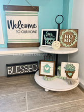Load image into Gallery viewer, Home Wall Collage File SVG, Glowforge Sign, LuckyHeartDesignsCo