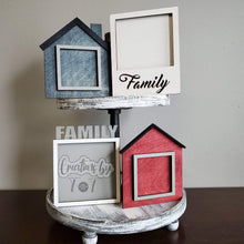 Load image into Gallery viewer, Standing Photo Frames File SVG, Glowforge Photo Tier Tray