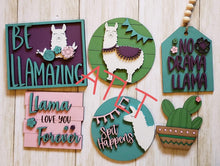 Load image into Gallery viewer, Llama Tiered Tray File SVG, Glowforge Laser, LuckyHeartDesignsCo