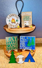 Load image into Gallery viewer, Camping Tiered Tray File SVG, Glowforge Tier Tray
