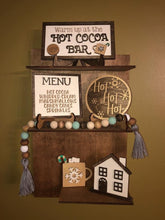 Load image into Gallery viewer, Hot Cocoa Tiered Tray File SVG, Hot Chocolate, Tier Tray, glowforge decor, Lucky Heart DesignsCo