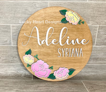 Load image into Gallery viewer, Peony Floral Round File SVG, Glowforge Laser, Flower, LuckyHeartDesignsCo