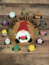 Load image into Gallery viewer, Gnome Sweet Gnome Interchangeable File SVG, Glowforge, LuckyHeartDesignsCo