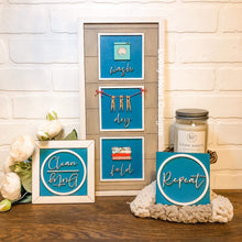 Load image into Gallery viewer, Leaning Ladder File SVG, Inserts, Wall collage, Interchangeable Glowforge, LuckyHeartDesignsCo